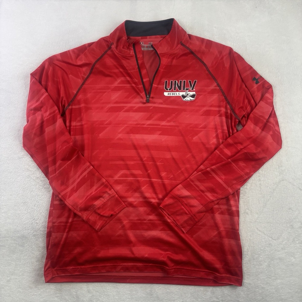 Under Armour Loose UNLV Rebels 1/4 Zip Pullover Long Sleeve Sweatshirt Men's XL